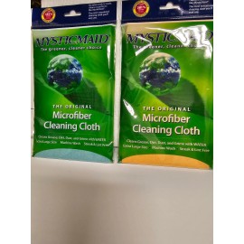 MysticMaid Mystic Maid Microfiber Cleaning Cloths Eco Friendly Gold and Teal(2 pk) G718KC-B