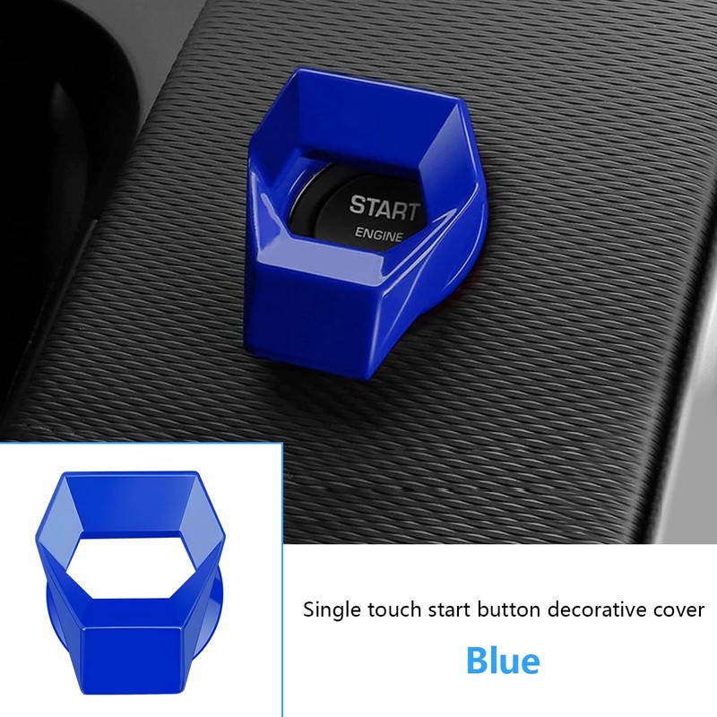 KHGUZ Car Engine Start/Stop Button Cover, Zinc Alloy Vehicle Power
