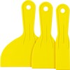 SteadMax 3 Pack Plastic Putty Knife Set - Flexible Paint