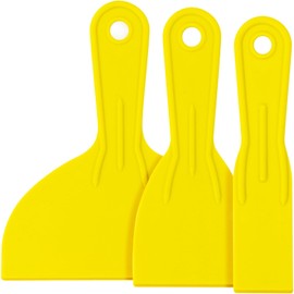SteadMax 3 Pack Plastic Putty Knife Set - Flexible Paint Scraper, Spackle Tool for Spackling, Spreader Tool 3 Pcs: 1-1/2", 3”, 6”
