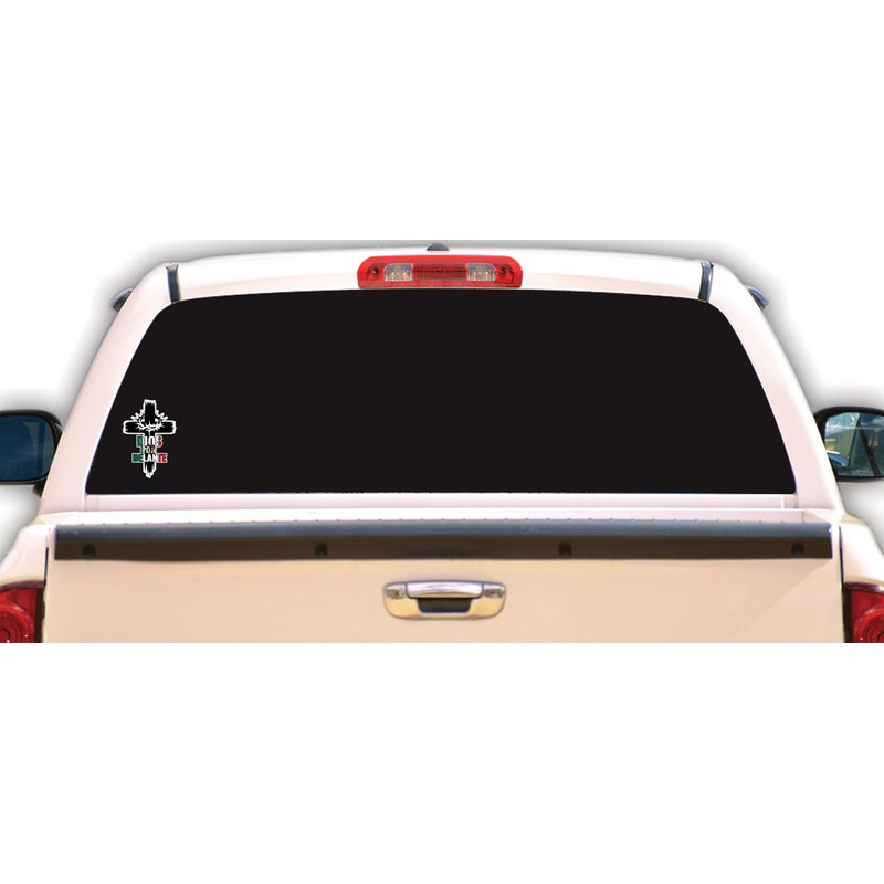Dios Por Delante Decal Car Window Map Vinyl Sticker Mexican