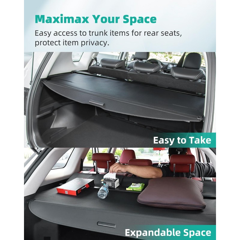 SCITOO Cargo Cover 2017-2018 Fit for Ford Escape 1.5L 2013-2016