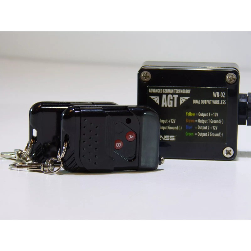 AGT 12V DC RF Wireless Remote Control & 2 Channel