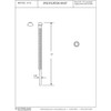 Westbrass D113-03 3/8" x 12" Corrugated Riser for Faucet and