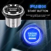 CHUSYYRAY Universal 12V Car Blue Illuminated Engine Start Switch Push