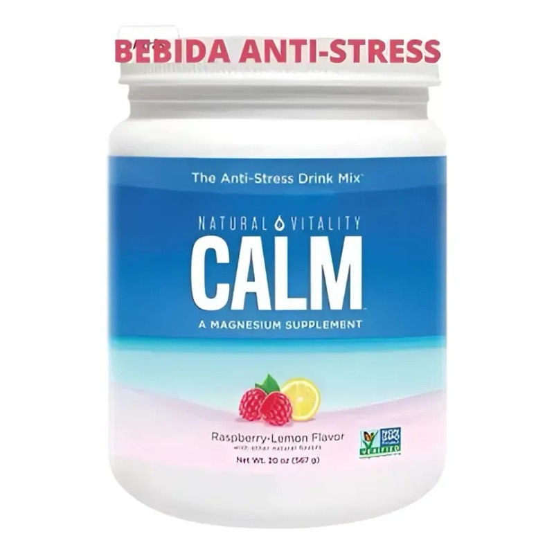 Natural Vitality Calm Citrato Magnesio Frambuesa Limón Orgánico 567g