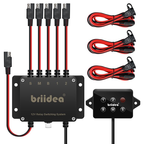 Power Panel Switching System, Briidea Plug-and-Play SAE Power Switching System