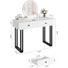 IDEALHOUSE Vanity Desk with Mirror and Lights, 40” Makeup Vanity