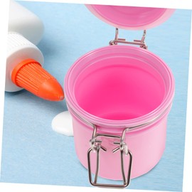 NOLITOY 2 Pack Lash Extension Glue Storage Jars Airtight Lash Glue Holder for Eyelash Glue Leak Proof Easy to Store
