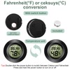 2PCS Mini Digital Room Thermometer, LCD Digital Hygrometer, Temperature and