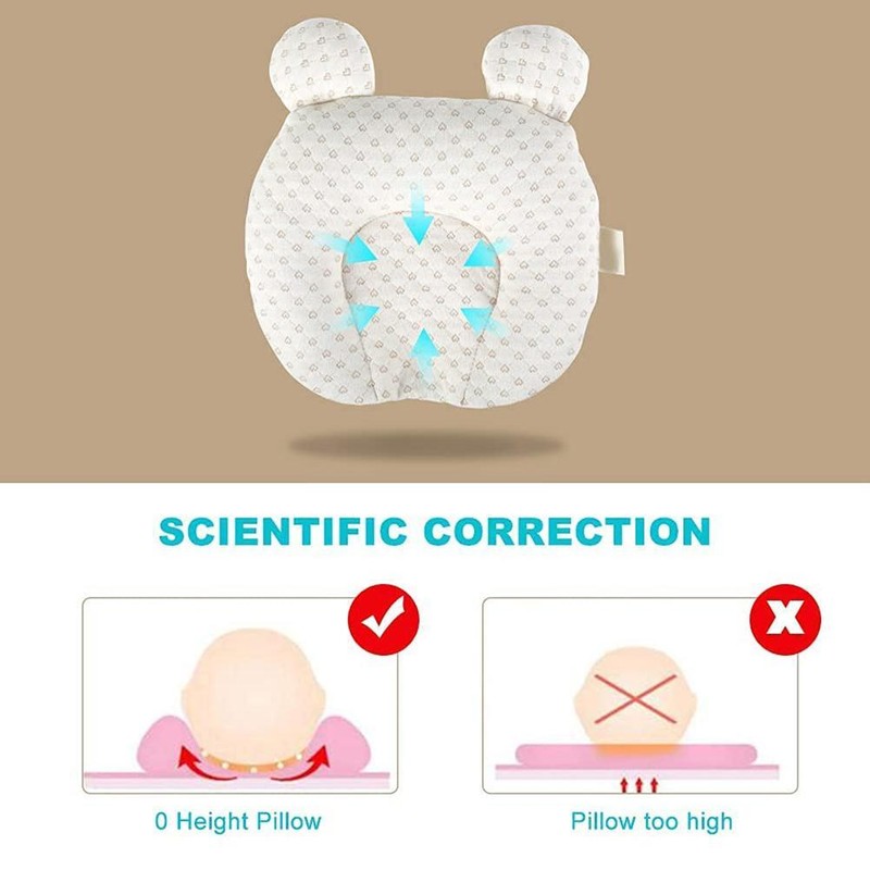 Baby Nursery Pillows Soft Head Shaping Pillows Unisex Newborns Sleep