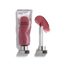 MUZIGAE MANSION Objet Lip Stain (Unique Paint Tube Design) – Velvet Matte Tint, Long-Lasting Waterproof Lipstick, Hydrating Korean Makeup, Red & Rose Gloss, K-Beauty Tinted Lipstain (12 SYMBOL)