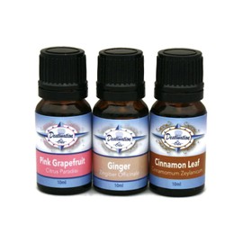 Destination Oils Destination Oils Essential Oil for Weight Gift Set - Pink Grapefruit, Cinnamon, and Ginger. 100% Pure Undiluted Therapeutic Grade