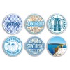 6 x 10cm Santorini Vinyl Stickers - Greece Greek Country