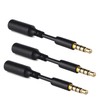 3 Pack Headset Audio Jack Extender, 3.5mm Headphone AUX Extension