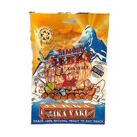 CANTINA STAR | Calamari Jerky (Dried Calamari) | Ika Yaki | 2.8 oz - All Natural & Wild Caught