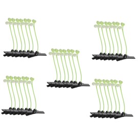 Mikinona 5sets Fashionable Bean Sprout Barrettes Girls' Hair Accessories in Bright Colors 50pcs*5