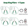 SPEEDWOX Snap Ring Pliers 5-Inch Internal Circlip Pliers Precision Cir-Clip