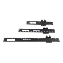 Woodworking Ruler T Type Accurate Aluminum Alloy Pocket Scribing Ruler with Slide Stop for Carpenter