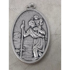 Lot of 15 St Christopher Saint Travel Medal / Nuestra Senora de Guadalupe Medal