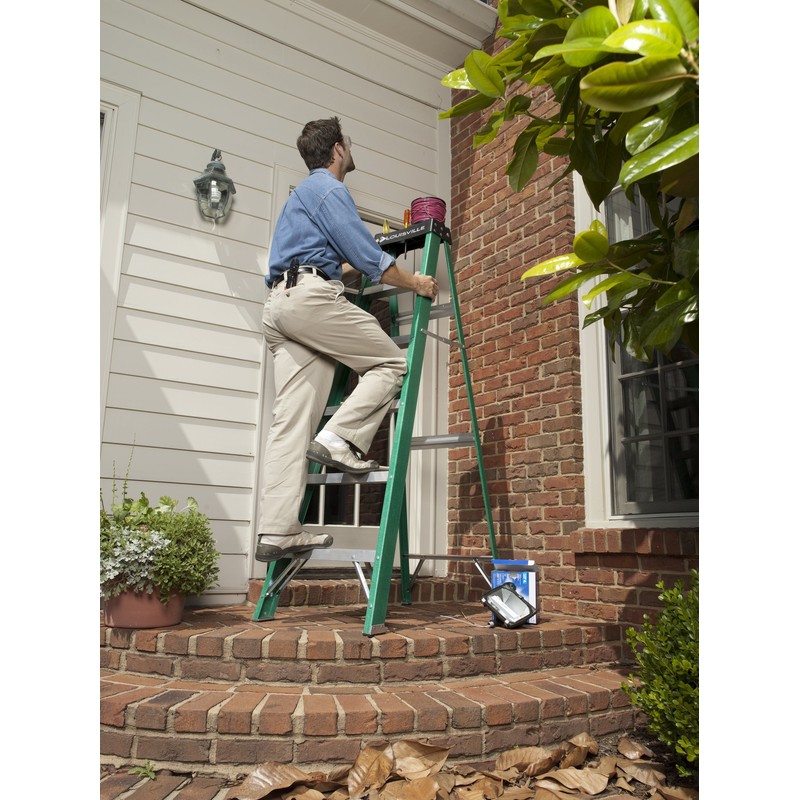 Louisville Ladder 4-Foot Fiberglass Step Ladder, 225-Pound Load Capacity, Type