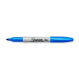 SHARPIE Fine Point Permanent Markers, Techno Blue, 1 Count