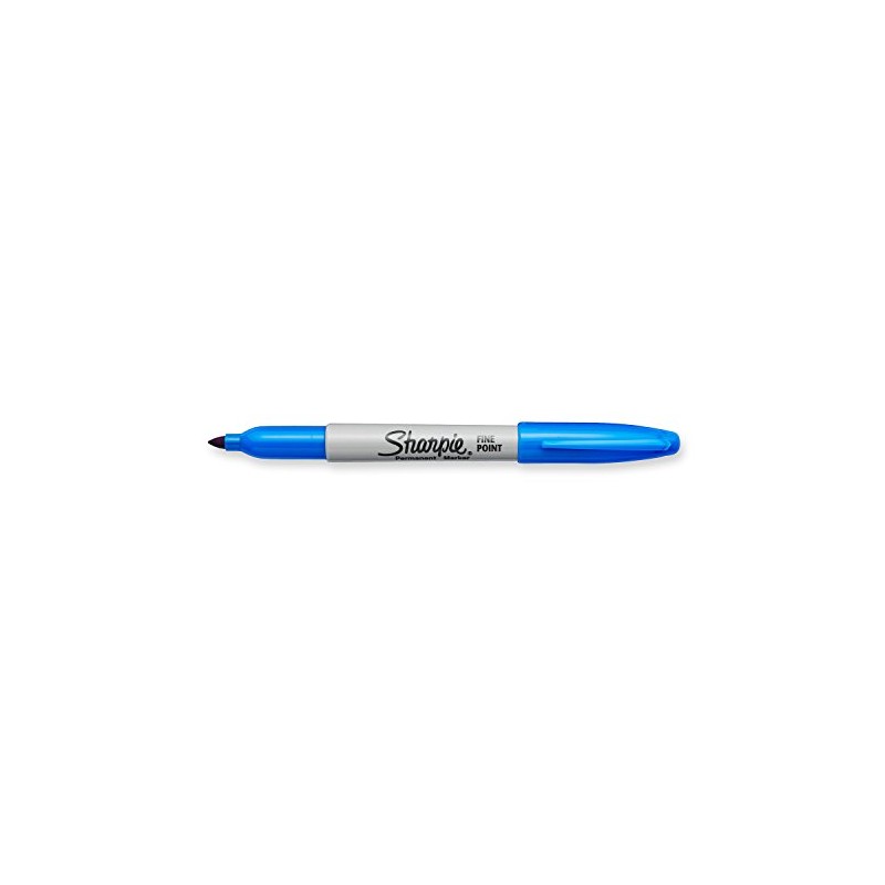 SHARPIE Fine Point Permanent Markers, Techno Blue, 1 Count