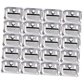 Gadpiparty Wpc Wall Panel Buckle 100pcs Stainless Steel Wall Panel Buckle Clamp Replacement Clips for Furniture Heavy Duty Interlocking Buckle Connectors for Secure Wall Mounting