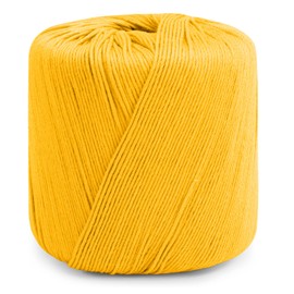 CAMAL Knitting Yarn, Amigurumi Cotton Yarn, Cotton Yarn 1mm x 145 Yards, 8-Ply Cotton Yarn for Knitting, Crocheting Christmas Ornaments, Amigurumi, Doily, Shawlplacemats, Dresses, Hats (Yellow)