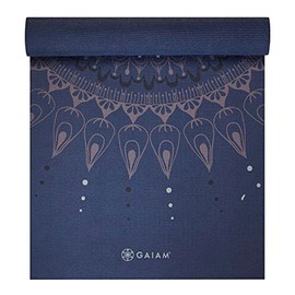 Gaiam Yoga Mat - Premium 6mm Print Extra Thick Non Slip Exercise & Fitness Mat for All Types of Yoga, Pilates & Floor Workouts (68"L x 24"W x 6mm Thic