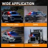 Nilight Red Blue 48LED Visor Strobe Lights Interior Windshield Emergency