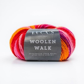 Superwash Sock Wool for Knitting, 4 Ply Sock Yarn from 75% Pure Wool - 25% Polymide, 50g Sock Hand Knitting Yarn