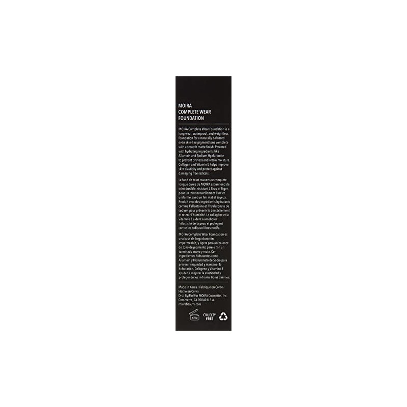 Bases de maquillaje Moira Complete Wear Foundations (CWF150)