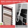 Pants Hangers Space Saving, 10-Tier Stainless Steel Closet Organizer, Plastic-Free,