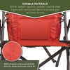 TIMBER RIDGE Bungee Folding Camping Chairs for Adults, Heavy Duty