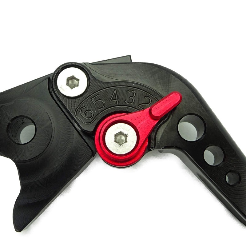HONDA Aluminum Short Brake Clutch Lever, 6 Levels Adjustment, Fits