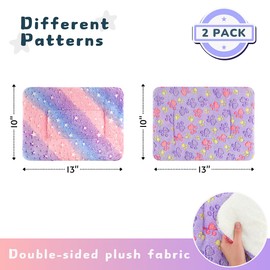 Tierecare 2 Pack Cat Blanket for Indoor Cat, Warm Calming Kitten & Puppy Beds for Anxiety and Stress, Washable Small Dog Mat for Crate, Fuzzy Pet Blankets