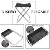 Mspure Silla Plegable Silla Plegable Camping Estructura de Aleación de