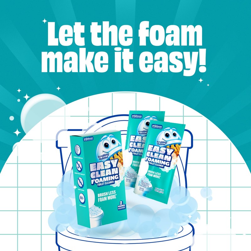 Scrubbing Bubbles Easy Clean Foaming Toilet Bowl Cleaner, Easy Toilet