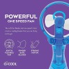 O2COOL Light Blue Portable Misting Fan Handheld Cooling System for