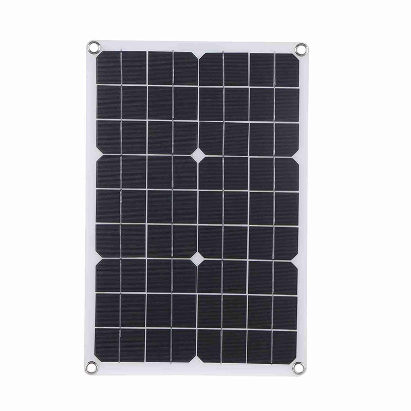 Portable Solar Panel 18V 20W Monocrystalline Silicon Solar Panel Dual