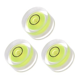 Kozelo 3pcs Small Circular Bubble Spirit Levels - [13mm Diameter 7mm Thickness] Mini Round RV Level Leveling Tools for Travel Trailer Turntable Camera, Lime