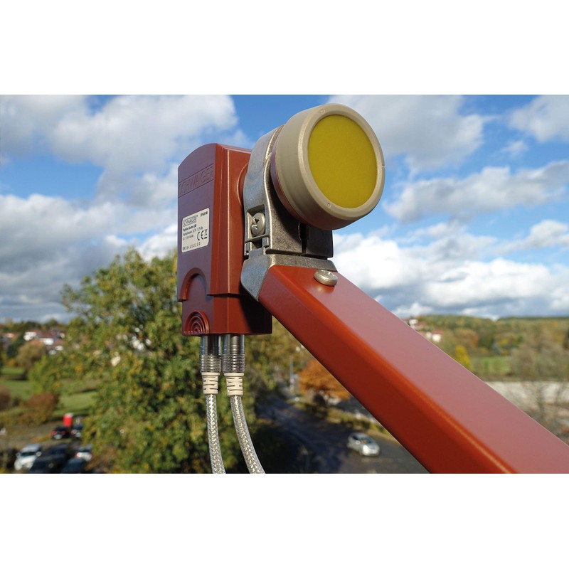 Schwaiger 714371 Digital Premium Quad LNB (Charcoal) for Two Participants