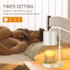 zukakii Candle Warmer Lamp 2 Pack Adjustable Height Dimmable Candle