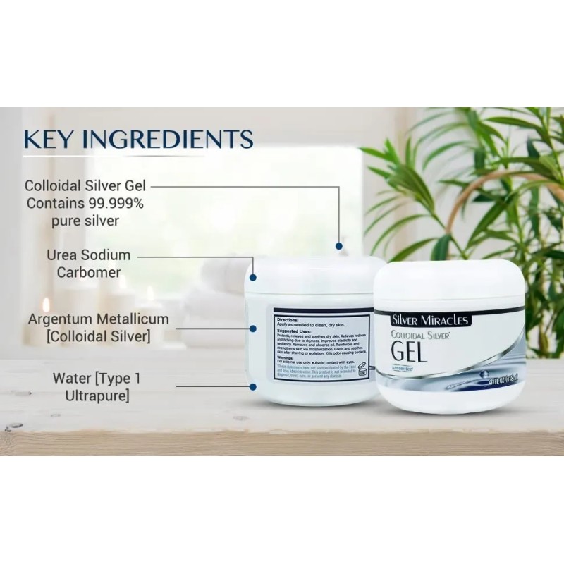 Crema Plateada Coloidal Piel Seca Enrojecimiento Picazon