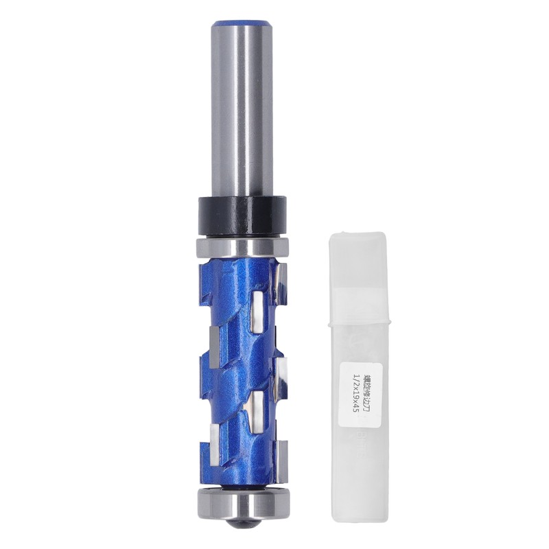 Spiral Flush Trim Router Bit 1/2x19x45mm Dual Bearing Round Shank