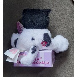 BLIP TOYS WHIMSY PET 2010 BLIP TOYS PLUSH WHIMZY MINI PET Black & White Kitten KITTYBELL Cat New!