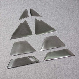 RUIQ New Mazda CX-30 DM Series Interior Stainless Steel Front Rear Speaker Ring Garnish for MAZDA CX30 (Silver)