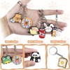 Hidaily 60Pcs Cartoon Keychains Bulk, Cute Key Chain with Animal