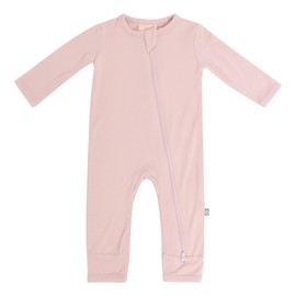 KYTE BABY Unisex Rayon Made From Bamboo Zippered Rompers Blush 12-18 Months